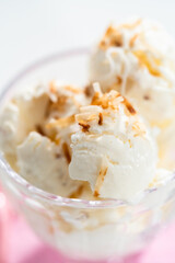 Coconut ice cream