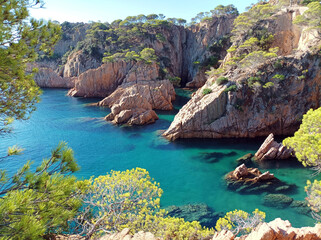S'Agaró, Mediterranean Sea, Costa Brava, Spain, Europe