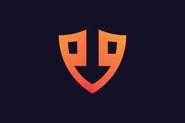 Obraz premium Stylish Look Two Letter PQ or QP and a Arrow Logo Design