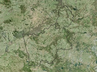 Hrodna, Belarus. High-res satellite. No legend - obrazy, fototapety, plakaty