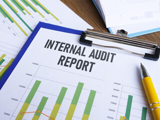 Internal audit report is shown using the text