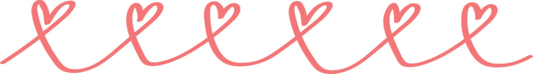 Doodle Line Heart Hand Drawn