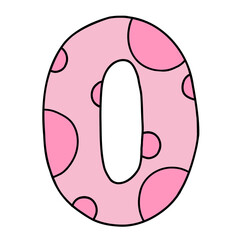 number Filled Clipart.