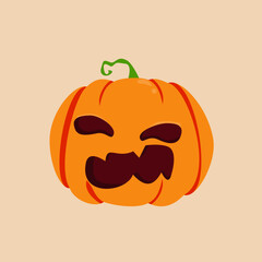 Halloween pumpkin head