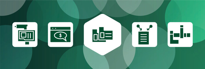 nerd filled icon set isolated on abstract background. glyph icons such as on, web payment, case data, data collection, vector. can be used for web and mobile.