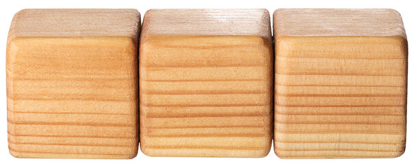 Geometry shape of wood blocks on desk