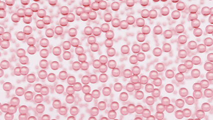 bubble of collagen background. 3D illustration