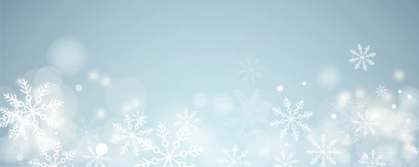 Foto op Aluminium winter snowflakes shape - snow design element - christmas snowfall happy new year theme © Orkidia
