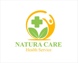 nature care logo for health service and medical logo and clinic
