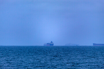 ship in the sea