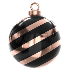 3d christmas baubles with christmas