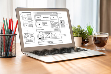 Website design software provide modish template for online retail business and e-commerce
