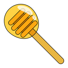 Spoon Honey Bee Clipart
