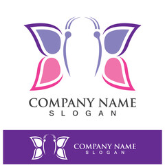 Butterfly logo template icon design