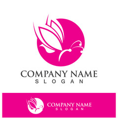 Butterfly logo template icon design