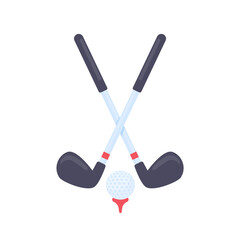 Golf clubs and balls for sporting events on the grass.