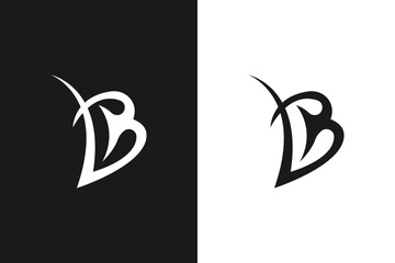 Creative LB or BL Letter Logo Design