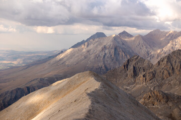 Fototapeta premium Breathtaking mountain landscape. The Anti Taurus Mountains. Aladaglar National Park. Turkey..
