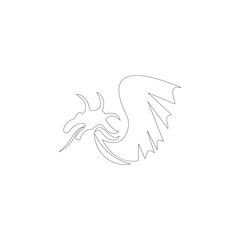dragon icon ilustration vector