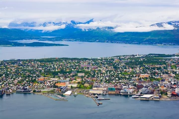 Fotobehang Tromso, the largest city of northern part of Norway © Mariusz Świtulski