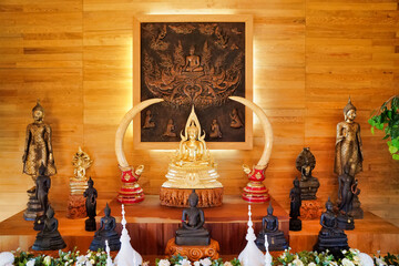 Beautiful Thai buddhist altar table set.