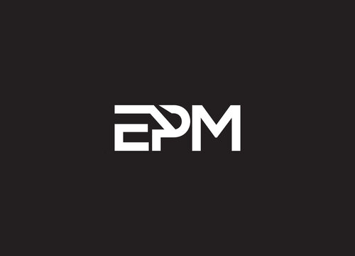 letter E P M vector logo design