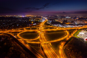night view of the city