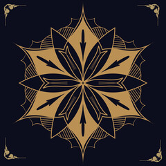 Download Mandala Tattoo Design vector, EPS file.