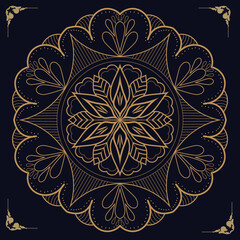 decoration mandala design vector,eps file download.