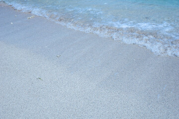 footprints on the beach