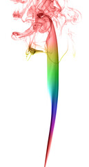 Abstract multicolored smoke