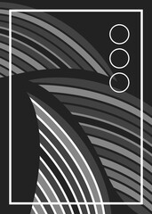 Abstract illustration design with gray color combination pattern, for poster or background.