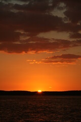 Beautiful Sundown at Cuba River