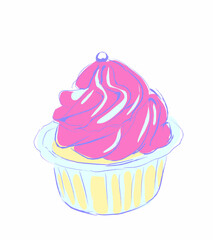 Cookie flat style vector illustration