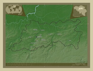 Vlaams Brabant, Belgium. Wiki. Labelled points of cities