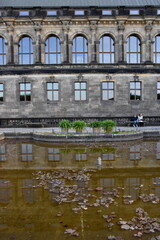 Fototapeta na wymiar Brunnen auf der Brühlschen Terrasse von Dresden