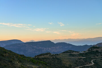 Fototapeta na wymiar Panoramic view of the Parnassus Mountains