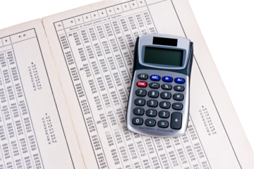 Dutch logarithm table with calculator