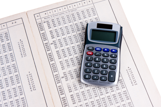 Dutch logarithm table with calculator