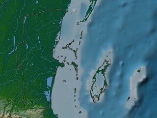 Belize, Belize. Physical. No legend