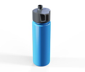 Plastic sport water bottle isolated 3d render