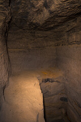 Explore a coal mine in the woods