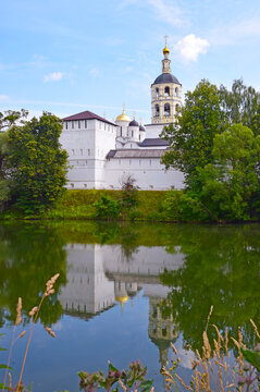 The monastery was founded by Saint Paphnutius Borovsky in 1441. It was closed in 1923. In 1991 the monastery was reopened. Borovsk, Russia, 08.01.2022.