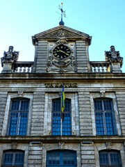 Lille, September 2022: Magnificent facades of the buildings of Lille, the capital of Flanders