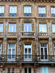Obraz premium Lille, September 2022: Magnificent facades of the buildings of Lille, the capital of Flanders