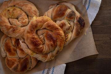 Romanian placinte- flaky stuffed pastries