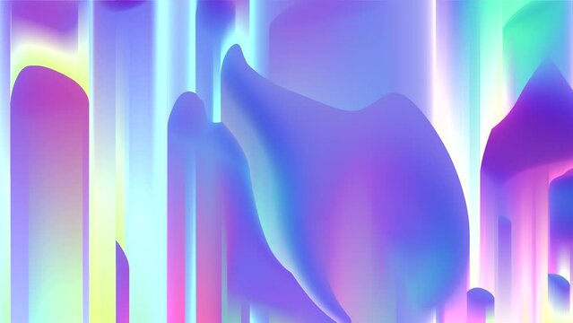 dynamic background in holographic colours, animated live wallpaper, 4K abstract animation
