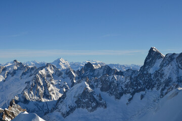 snow covered mountains