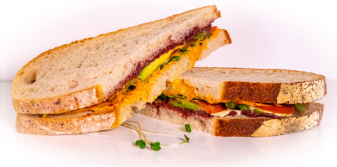 salad sandwich for a cafe