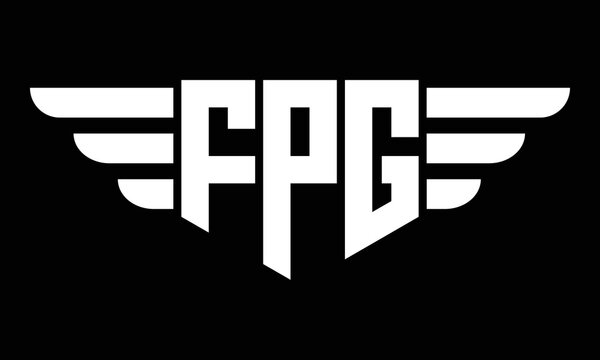 FPG three-letter geometric initial letter logo design template.